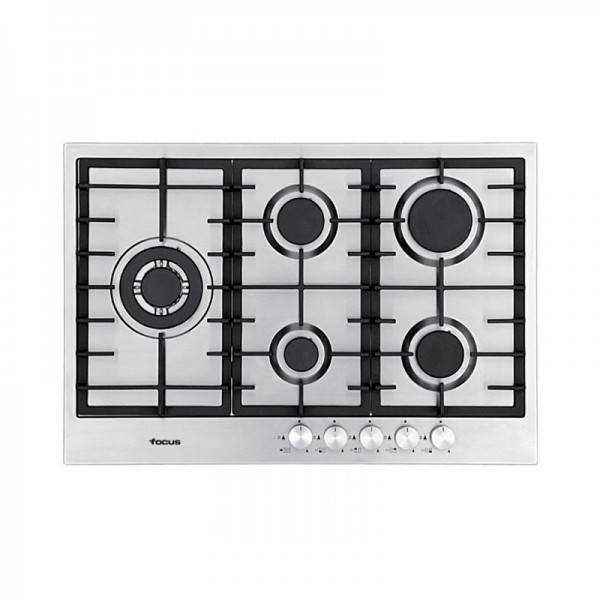 Plaque de Cuisson FOCUS F811X 5 Feux 75 cm - Inox Plaque de Cuisson FOCUS F811X 5 Feux 75 cm - Inox
