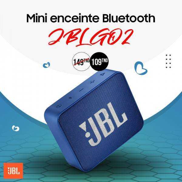 Enceinte JBL Go 2 Bleur