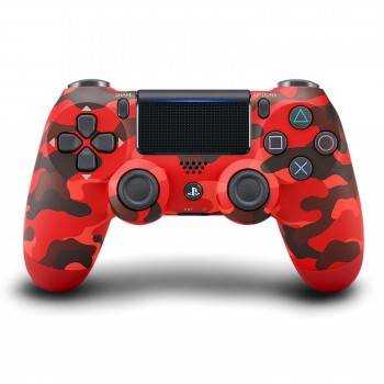 Manette PS4 Camouflage rouge