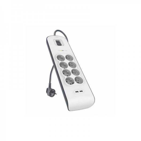MULTIPRISE BELKIN 8X PRISES EU + 2X PORTS USB prix tunisie MULTIPRISE BELKIN 8X PRISES EU + 2X PORTS USB prix tunisie