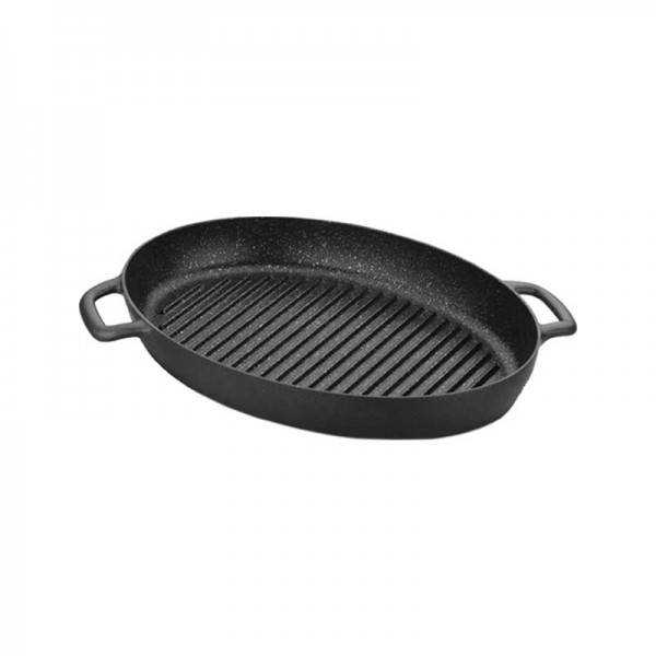 POÊLE GRILL EN GUSTO PLUS KORKMAZ 35 X 25 CM A1374 Noir