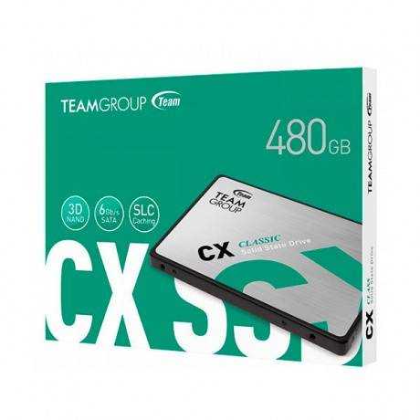 Disque SSD Interne TeamGroup CX1 480 Go 2.5" SATA III - prix tunisie