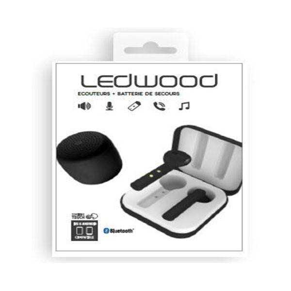 Écouteurs Sans Fil TWS Ledwood + Haut-Parleur M1011 Noir - 3700789507161 - prix tunisie Écouteurs Sans Fil TWS Ledwood + Haut-Parleur M1011 Noir - 3700789507161 - prix tunisie