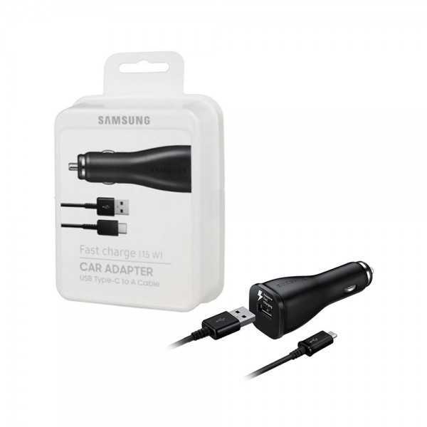 Chargeur Rapide Allume-Cigare SAMSUNG Type C Noir Tunisie