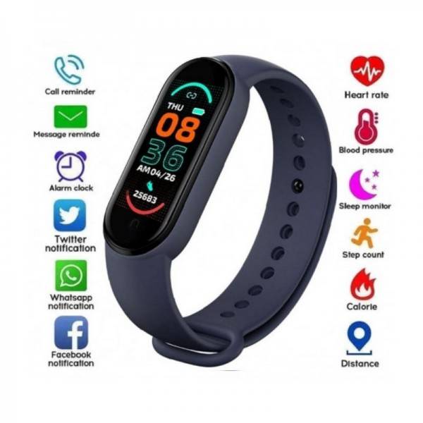 MONTRE CONNECTEE SMART BAND M6 BLEU PRIX TUNISIE