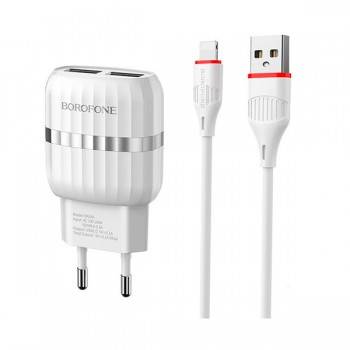 Chargeur Borofone BA24A 2,4A Iphone 2 Ports USB - prix tunisie