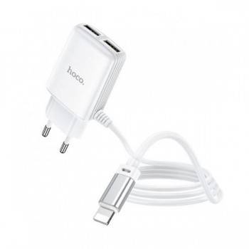 Chargeur Hoco C82A 2.4A Type-C 2 Ports USB- prix tunisie