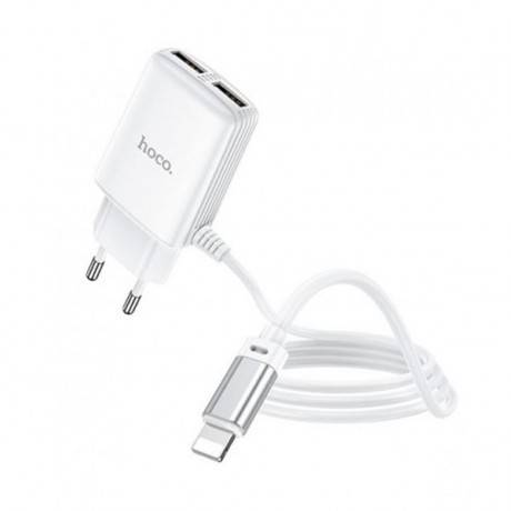 Chargeur Hoco C82A 2.4A Type-C 2 Ports USB- prix tunisie