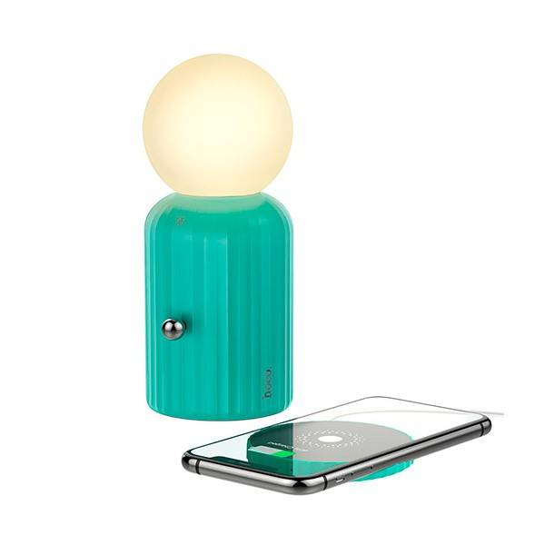 Lampe de bureaux RGB Hoco H8 avec chargeur sans fil 10W MAX - prix Tunisie Lampe de bureaux RGB Hoco H8 avec chargeur sans fil 10W MAX - prix Tunisie