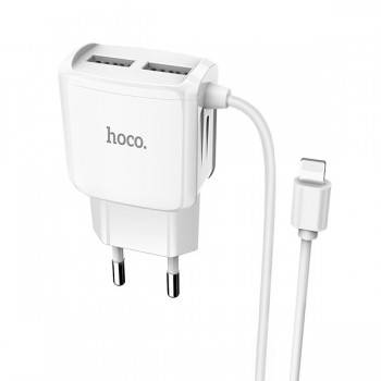 Chargeur Hoco C59A 2,4A pour IPhone 2 ports USB 1M - prix Tunisie