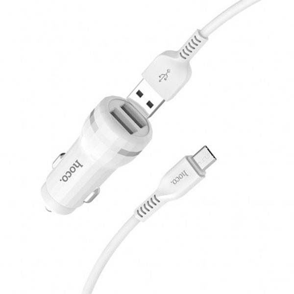 Chargeur voiture allume cigare HOCO Z27 Micro USB 2.4A - prix Tunisie Chargeur voiture allume cigare HOCO Z27 Micro USB 2.4A - prix Tunisie