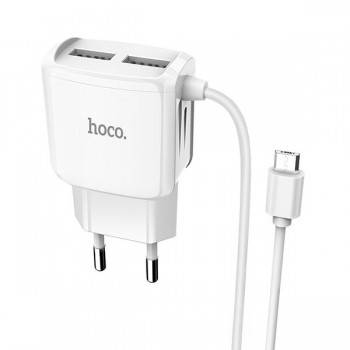 Chargeur Hoco C59A 2,4A pour Micro 2 ports USB 1M - prix Tunisie