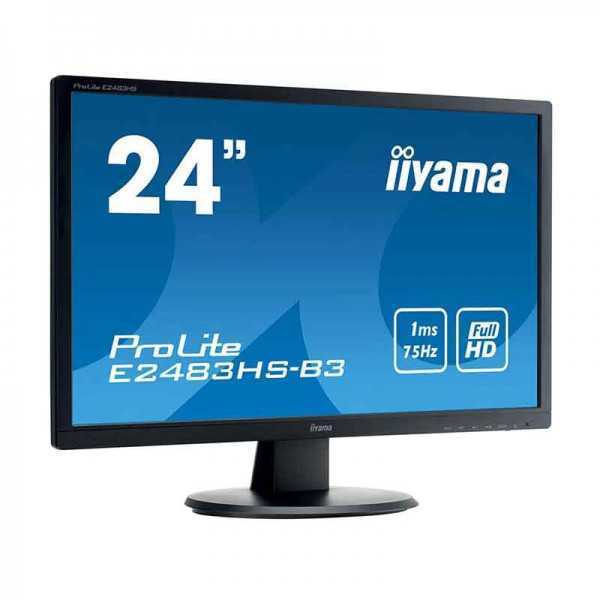 Ecran IIYAMA ProLite 24" LED FULL HD (E2483HS-B3) tunisie Ecran IIYAMA ProLite 24" LED FULL HD (E2483HS-B3) tunisie
