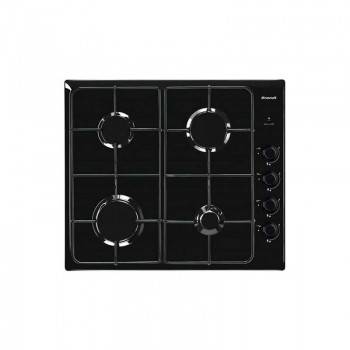 PLAQUE ENCASTRABLE À GAZ BRANDT 60CM BPE6400B NOIR