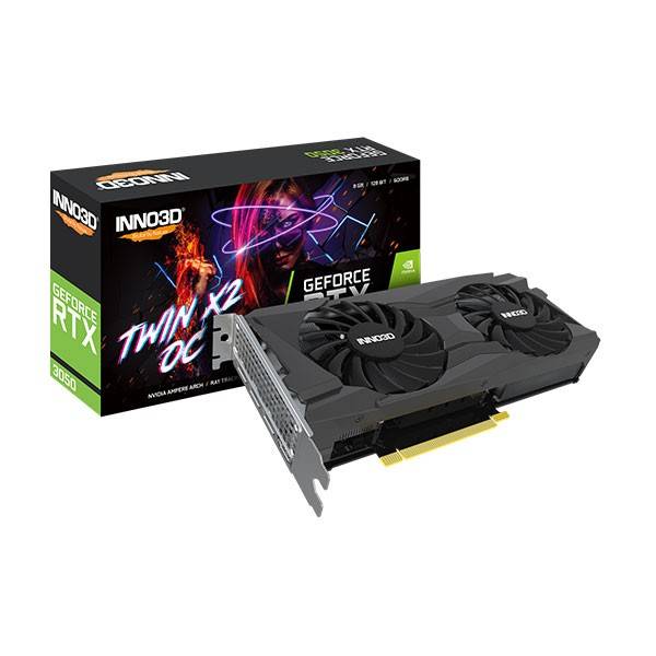 Carte graphique Inno3D GeForce RTX 3050 OC Twin X2 (LHR) - prix Tunisie