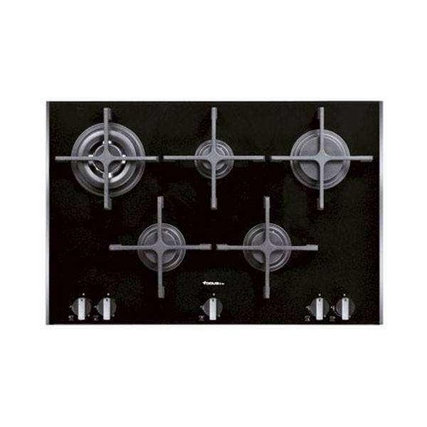 PLAQUE DE CUISSON FOCUS 5 FEUX SOFT 75 NOIR