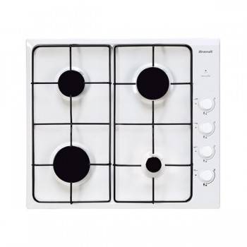 PLAQUE DE CUISSON BRANDT 4 FEUX 60 CM BPE6410W BLANC - prix Tunisie