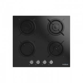 PLAQUE DE CUISSON PREMIUM 4 FEUX FONTE AVEC SECURITE 60 CM NOIR - AP1641.BS02