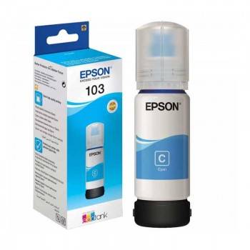 BOUTEILLE D'ENCRE EPSON ADAPTABLE 103/101 CY - CYAN