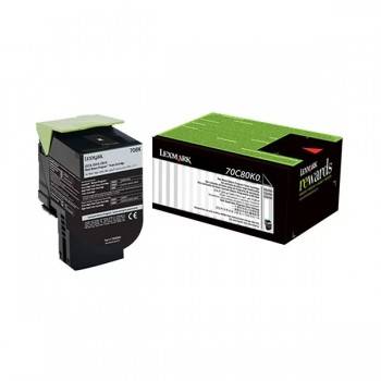 Toner Lexmark Noir 70C80K0 - prix Tunisie
