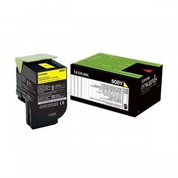 Toner Lexmark Jaune 80C80Y0 - prix Tunisie