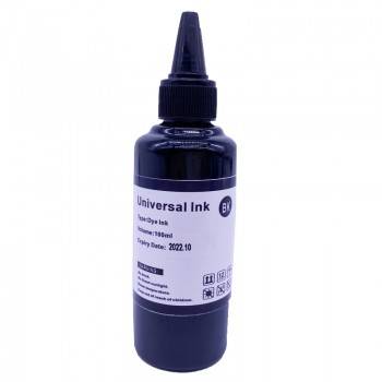 BOUTIELLE D'ENCRE ADAPTALBE UNIVERSEL INK 100ML - NOIR TUNISIE