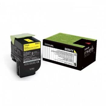Toner Lexmark Jaune 80C8HY0 - prix Tunisie
