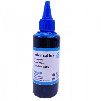 BOUTIELLE D'ENCRE ADAPTALBE UNIVERSEL INK 100ML - CYAN prix tunisie