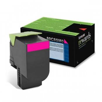 Toner Lexmark magenta 80C8SM0 - prix Tunisie