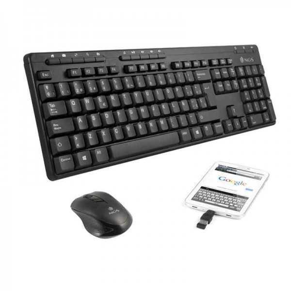 Clavier et Souris Sans Fil NGS Technology Noir tunisie Clavier et Souris Sans Fil NGS Technology Noir tunisie