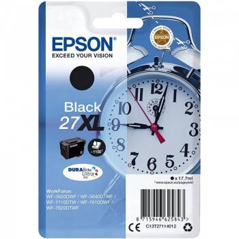 Cartouche Jet D'encre Original EPSON 27XL Noir (C13T27114012) prix tunisie