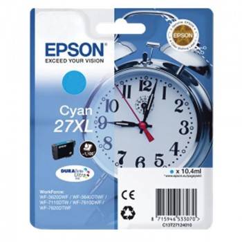 Cartouche Jet D’encre Original Epson 27XL – Cyan (C13T27124010) prix tunisie