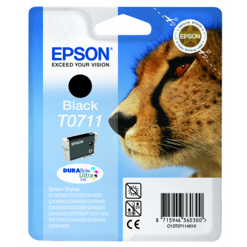 CARTOUCHE D'ENCRE ORIGINAL EPSON T0711 - NOIR (C13T07114012)