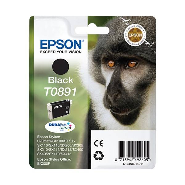 Cartouche d'encre Epson T0891 Noir d'origine C13T08914011 prix tunisie