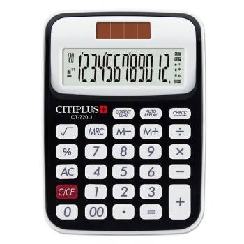 CALCULATRICE DE BUREAU CITIPLUS 12 CHIFFRES CT-720LI - NOIR prix tunisie