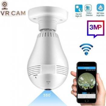 CAMERA SURVEILLANCE AMPOULE WIFI - 3MP - 360° prix tunisie