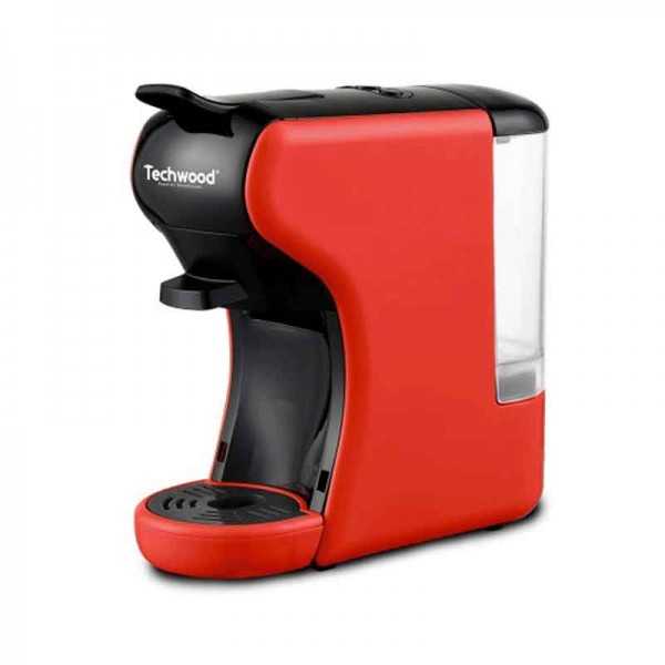 Machine à Café Expresso 2 en 1 TECHWOOD Nespresso & Dolce Gusto TCA-195N 1450W Rouge Tunisie