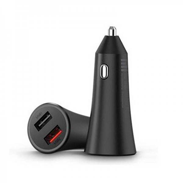 CHARGEUR DE VOITURE XIAOMI À DOUBLE PORT NOIR 26554 CHARGEUR DE VOITURE XIAOMI À DOUBLE PORT NOIR 26554