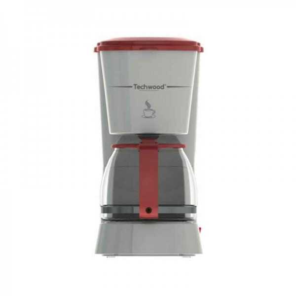 Cafetière TECHWOOD TCA-685 6 Tasses Gris & Rouge Tunisie