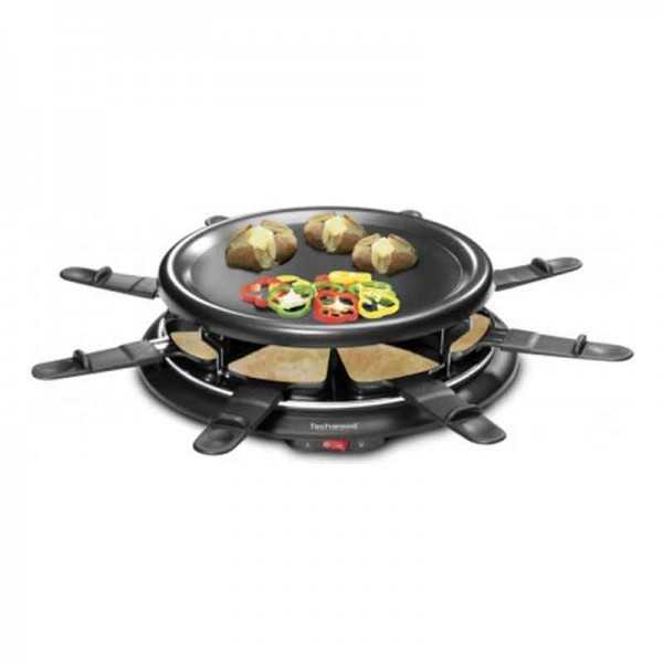 Raclette grill 8 personnes + crêpière TECHWOOD TRA-88 Noir Raclette grill 8 personnes + crêpière TECHWOOD TRA-88 Noir