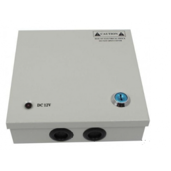 COFFRET D'ALIMENTATION POWER SUPPLY POUR CAMERA DE SURVEILLANCE 12V / 5A PRIX TUNISIE