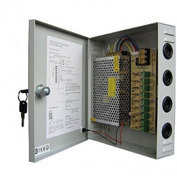 COFFRET D'ALIMENTATION POWER SUPPLY POUR CAMERA DE SURVEILLANCE 12V / 5A prix tunisie