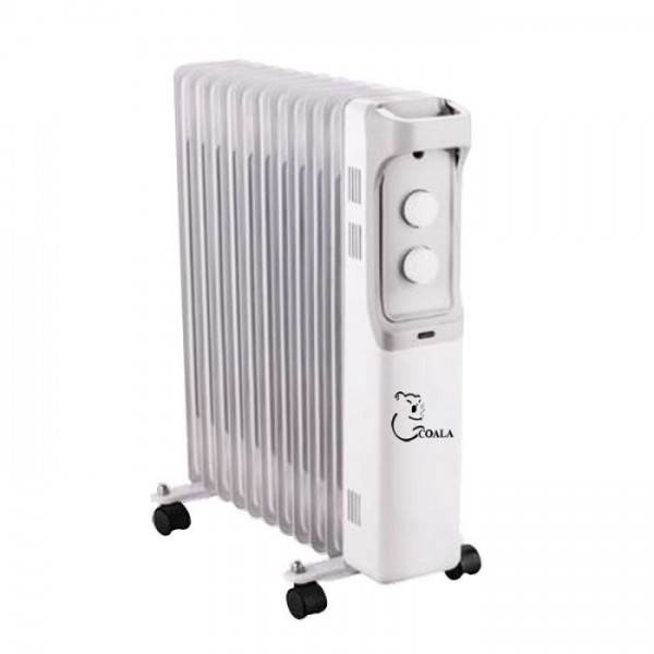 RADIATEUR BAIN D'HUILE COALA BH2000 COMPACT 9 ÉLÉMENTS 2000W - BLANC prix Tunisie