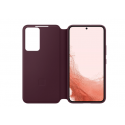 SAMSUNG S22 SMART CLEAR VIEW COVER BURGUNDY