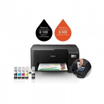 IMPRIMANTE À RÉSERVOIR INTÉGRÉ EPSON ECOTANK L3250 3EN1 COULEUR - NOIR ( C11CJ67408)