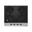 PLAQUE DE CUISSON PREMIUM 4 FEUX 60 CM INOX & NOIR - AP641.BX01