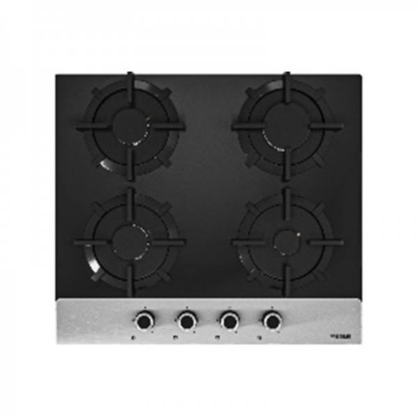 PLAQUE DE CUISSON PREMIUM 4 FEUX 60 CM INOX & NOIR - AP641.BX01