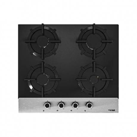 PLAQUE DE CUISSON PREMIUM 4 FEUX 60 CM INOX & NOIR - AP641.BX01