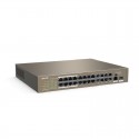 SWITCH TENDA 24FE+2GE/1SFP RACKMOUNT 24-PORTS POE