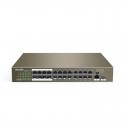 SWITCH TENDA 24FE+2GE/1SFP RACKMOUNT 24-PORTS POE